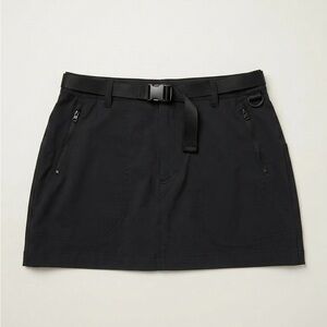 Outdoor Voices Black Utility Mini Skirt with Webbed Belt